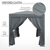 Alloy Steel Pop Up Gazebo Marquee Party Tent Canopy 200cm Width x 298cm Depth - Velmora