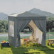 Alloy Steel Pop Up Gazebo Marquee Party Tent Canopy 200cm Width x 298cm Depth - Velmora