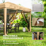 Alloy Steel Pop Up Gazebo Marquee Party Wedding Tent 585cm Width x 295cm Depth - Velmora
