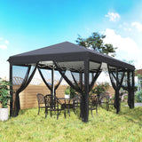 Alloy Steel Pop Up Gazebo Marquee Party Wedding Tent 585cm Width x 295cm Depth - Velmora
