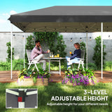 Alloy Steel Pop Up Gazebo Marquee Party Wedding Tent 585cm Width x 295cm Depth - Velmora