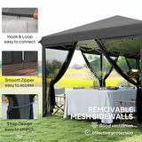 Alloy Steel Pop Up Gazebo Marquee Party Wedding Tent 585cm Width x 295cm Depth - Velmora
