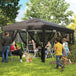 Alloy Steel Pop Up Gazebo Marquee Party Wedding Tent 585cm Width x 295cm Depth - Velmora