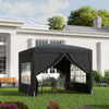 Alloy Steel Pop Up Gazebo With Curtain Walls 295cm Width x 295cm Depth - Velmora