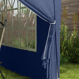Alloy Steel Pop Up Gazebo With Curtain Walls 295cm Width x 295cm Depth - Velmora