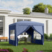Alloy Steel Pop Up Gazebo With Curtain Walls 295cm Width x 295cm Depth - Velmora