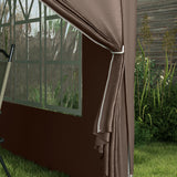 Alloy Steel Pop Up Gazebo With Curtain Walls 295cm Width x 295cm Depth - Velmora