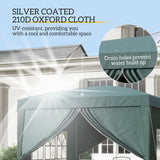 Alloy Steel Pop Up Gazebo With Curtain Walls 295cm Width x 295cm Depth - Velmora