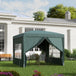 Alloy Steel Pop Up Gazebo With Curtain Walls 295cm Width x 295cm Depth - Velmora