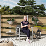 Aluminium 1 Seater Garden Sofa with Removable Cushions - Velmora