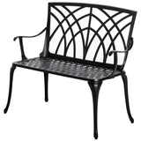 Aluminium 2 Seater Garden Bench Loveseat - Velmora