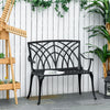 Aluminium 2 Seater Garden Bench Loveseat - Velmora