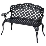 Aluminium 2 Seater Garden Bench - Velmora