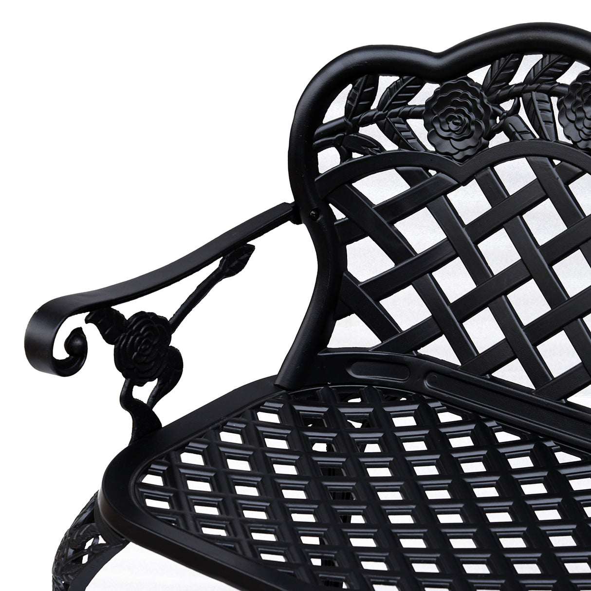 Aluminium 2 Seater Garden Bench - Velmora