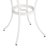Aluminium 3 Pieces Garden Bistro Set With 66cm Round Table - Velmora