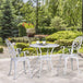 Aluminium 3 Pieces Garden Bistro Set With 66cm Round Table - Velmora