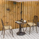 Aluminium 3 Pieces Garden Bistro Set for 2 People With Cushions - Velmora