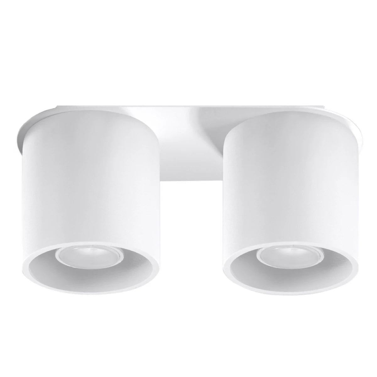 Aluminium Ceiling Light With 2 Orbis Lamps - Deep Space