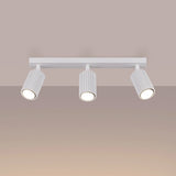 Aluminium Ceiling Light With 3 Karbon Lamps - Deep Space