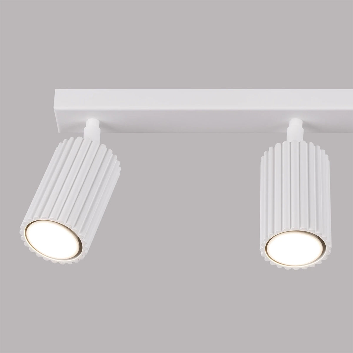 Aluminium Ceiling Light With 3 Karbon Lamps - Deep Space