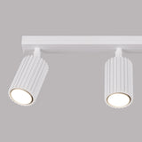 Aluminium Ceiling Light With 3 Karbon Lamps - Deep Space