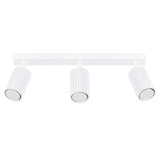 Aluminium Ceiling Light With 3 Karbon Lamps - Deep Space