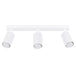 Aluminium Ceiling Light With 3 Karbon Lamps - Deep Space