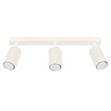 Aluminium Ceiling Light With 3 Karbon Lamps - Deep Space