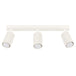 Aluminium Ceiling Light With 3 Karbon Lamps - Deep Space