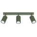 Aluminium Ceiling Light With 3 Karbon Lamps - Deep Space