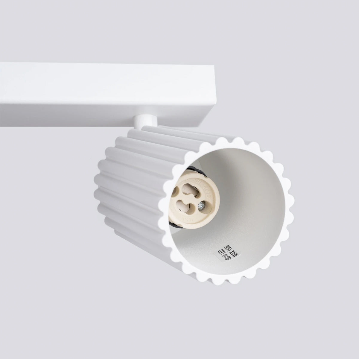 Aluminium Ceiling Light With 4 Karbon Lamps - Deep Space