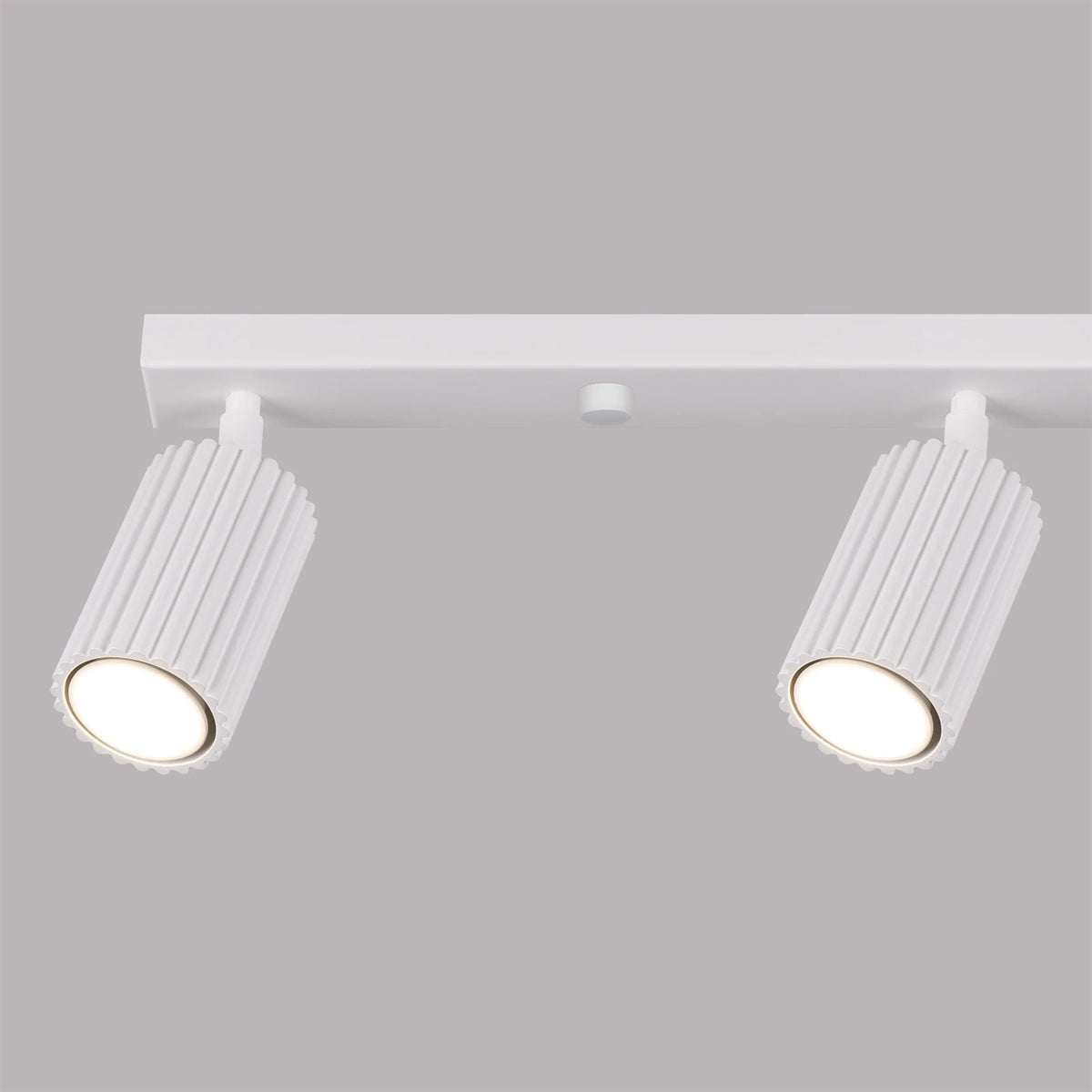 Aluminium Ceiling Light With 4 Karbon Lamps - Deep Space