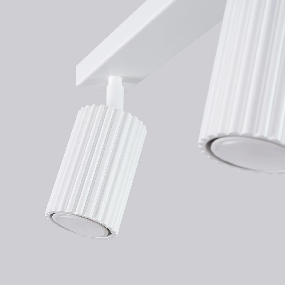 Aluminium Ceiling Light With 4 Karbon Lamps - Deep Space