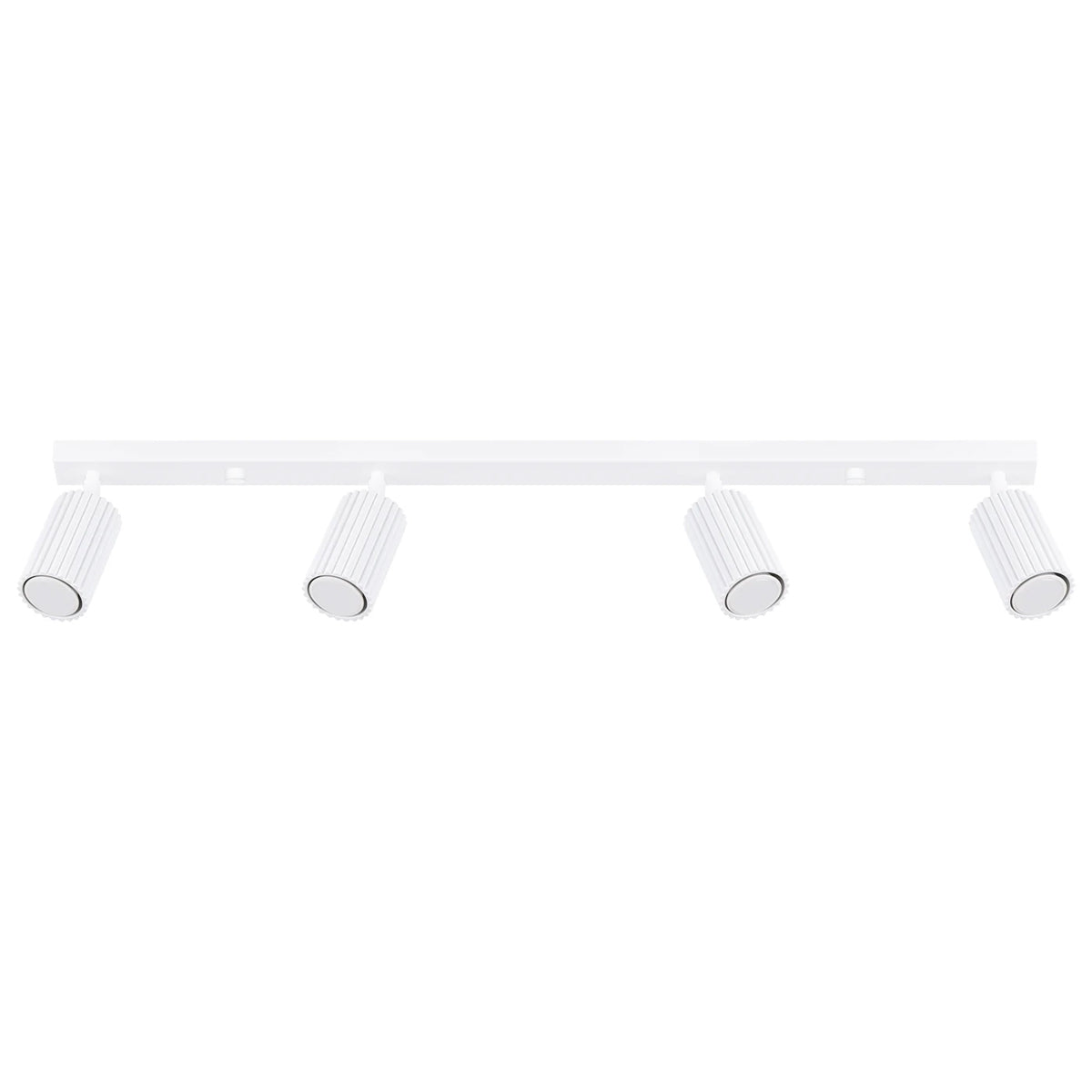 Aluminium Ceiling Light With 4 Karbon Lamps - Deep Space