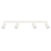 Aluminium Ceiling Light With 4 Karbon Lamps - Deep Space