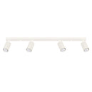 Aluminium Ceiling Light With 4 Karbon Lamps - Deep Space