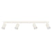 Aluminium Ceiling Light With 4 Karbon Lamps - Deep Space