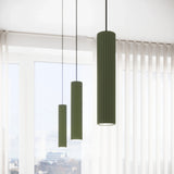 Aluminium Ceiling Light With 4 Karbon Lamps - Deep Space