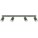 Aluminium Ceiling Light With 4 Karbon Lamps - Deep Space
