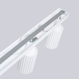 Aluminium Ceiling Light With 6 Karbon Lamps - Deep Space