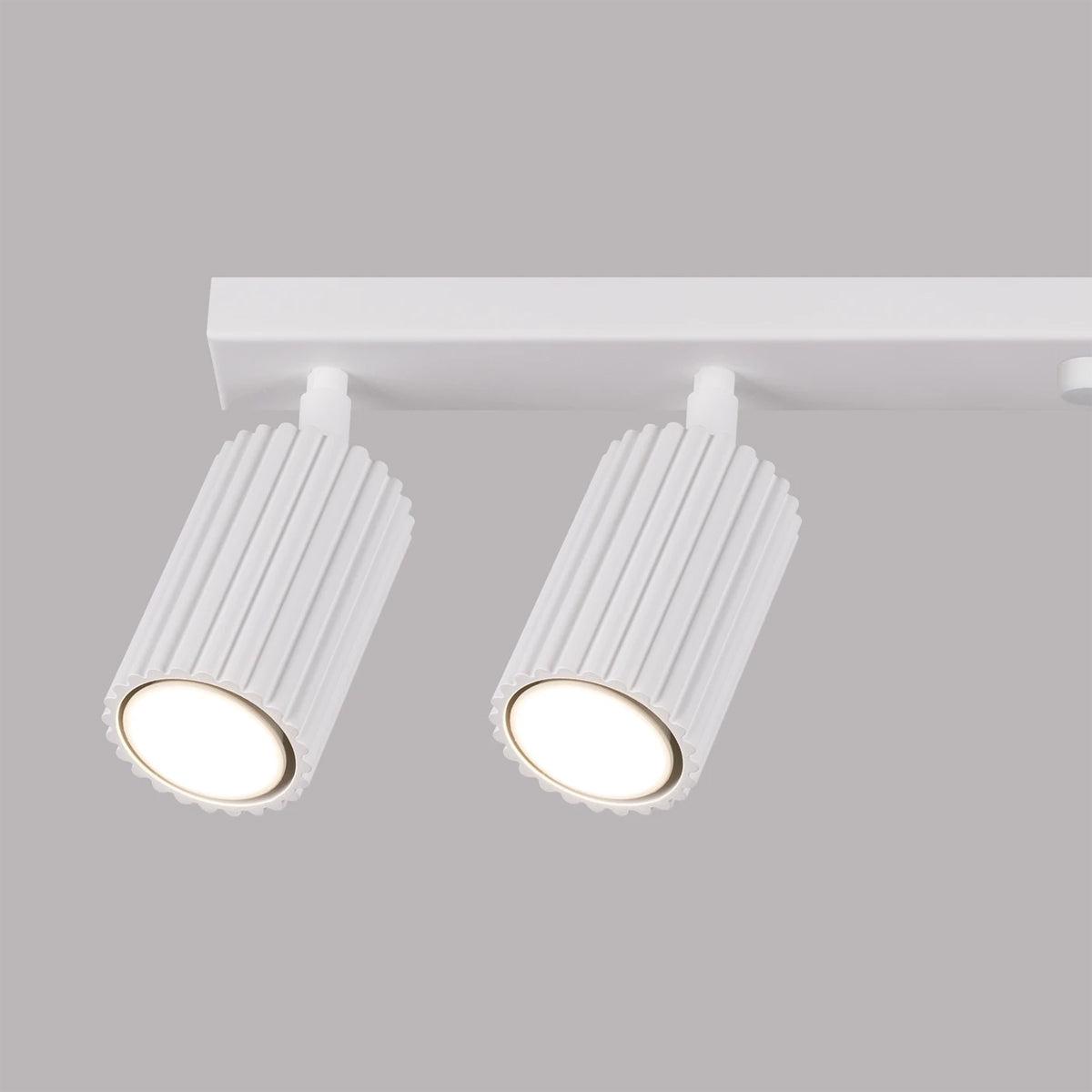 Aluminium Ceiling Light With 6 Karbon Lamps - Deep Space