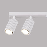 Aluminium Ceiling Light With 6 Karbon Lamps - Deep Space
