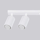 Aluminium Ceiling Light With 6 Karbon Lamps - Deep Space