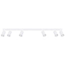 Aluminium Ceiling Light With 6 Karbon Lamps - Deep Space