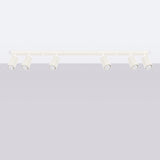 Aluminium Ceiling Light With 6 Karbon Lamps - Deep Space