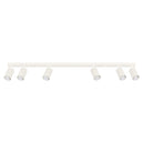 Aluminium Ceiling Light With 6 Karbon Lamps - Deep Space