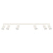 Aluminium Ceiling Light With 6 Karbon Lamps - Deep Space