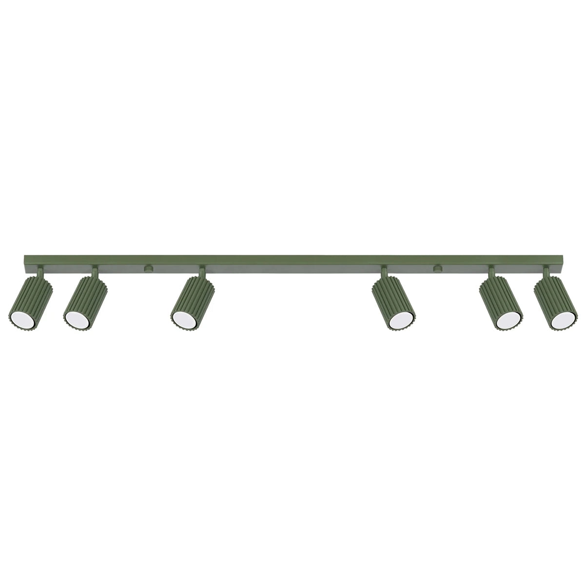 Aluminium Ceiling Light With 6 Karbon Lamps - Deep Space