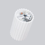 Aluminium Ceiling Light With Karbon Lamp - Deep Space