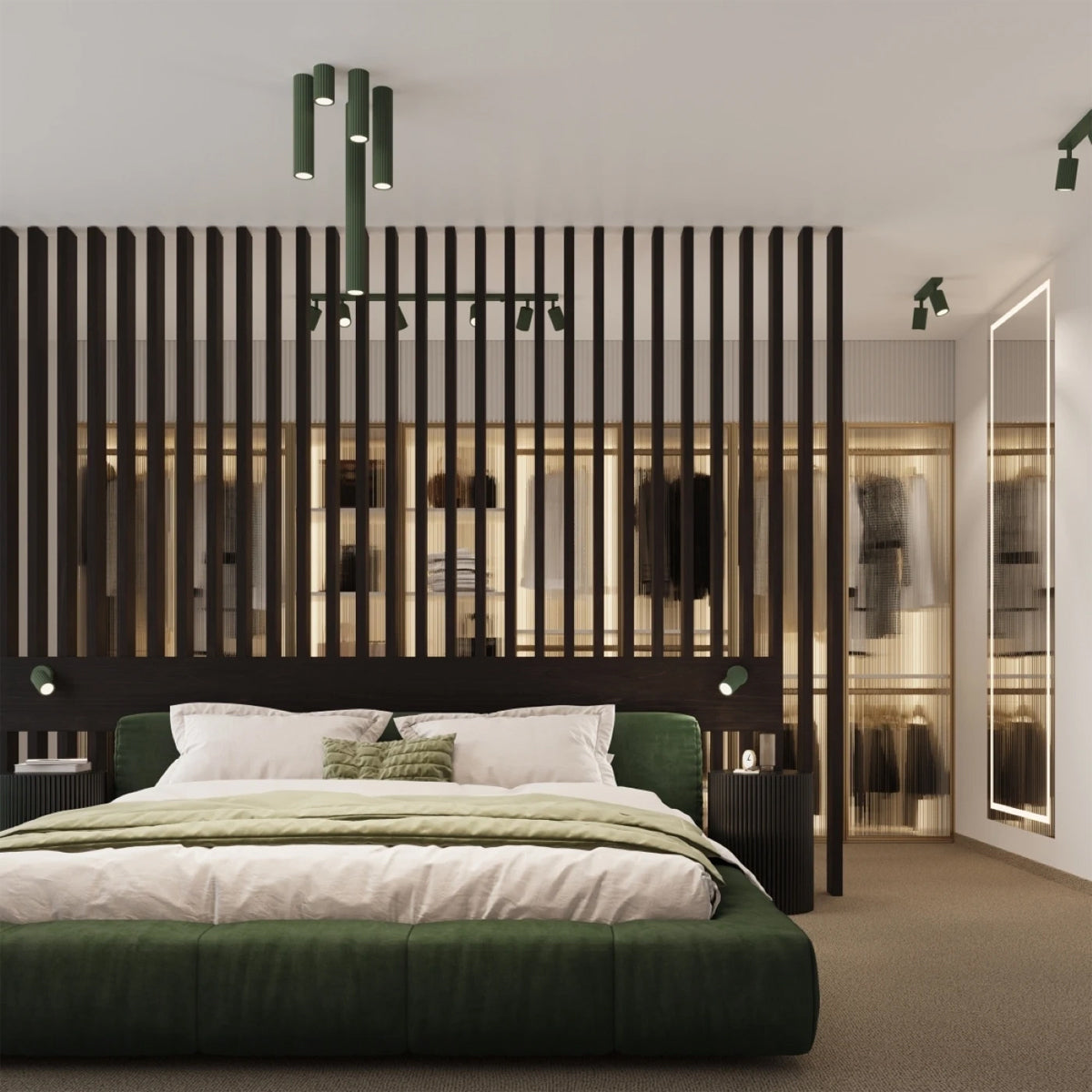 Aluminium Ceiling Light With Karbon Lamp - Deep Space